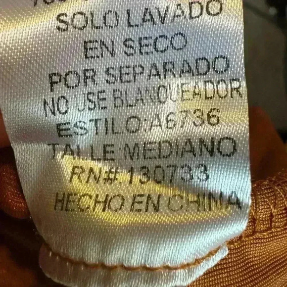 Umgee velvet button down swing hem shirt/dress Top Burnt Orange size M. - Picture 12 of 13